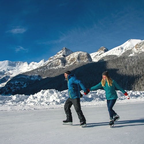 Imagen del tour: Lake Louise y tour por la montaña con raquetas de nieve desde Banff