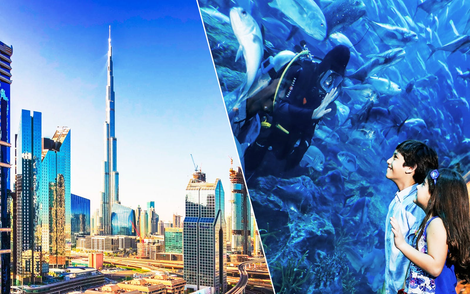 Imagen del tour: Combo: Burj Khalifa At The Top + Acuario de Dubái