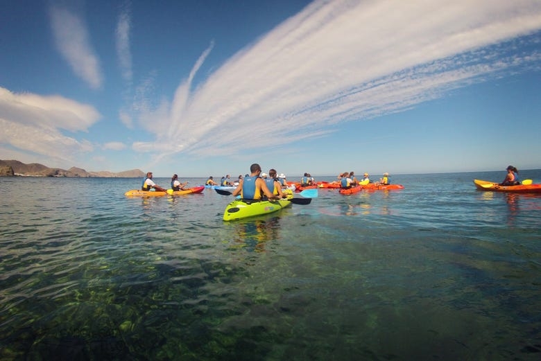 Kayak y snorkel en el Cabo de Gata
