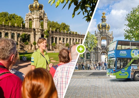 Imagen del tour: Recorrido a pie por el casco antiguo de Dresde y recorrido en autobús con paradas libres