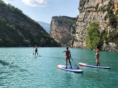Excursión en Stand-Up-Paddle en los lagos del Verdon