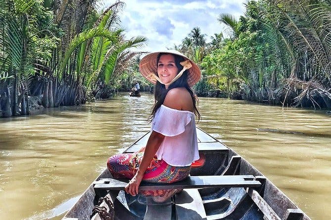 Imagen del tour: Recorrido por el pequeño mercado flotante y el Delta del Mekong con kayak, bote, bicicleta, clase de cocina