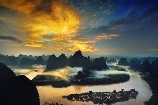Imagen del tour: Paquete combinado de 2 noches: Foto del amanecer de las terrazas de arroz de Yangshuo y Longsheng