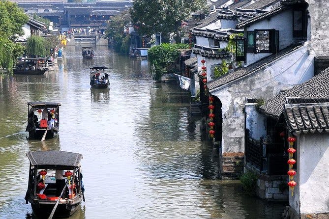 Imagen del tour: Excursión en privado por la esencia de Suzhou en Rickshaw Ride y Grand Canal Ride