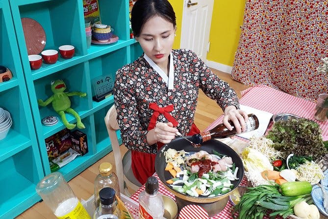 Imagen del tour: Clase de cocina coreana con comida completa y visita al mercado local en Seúl