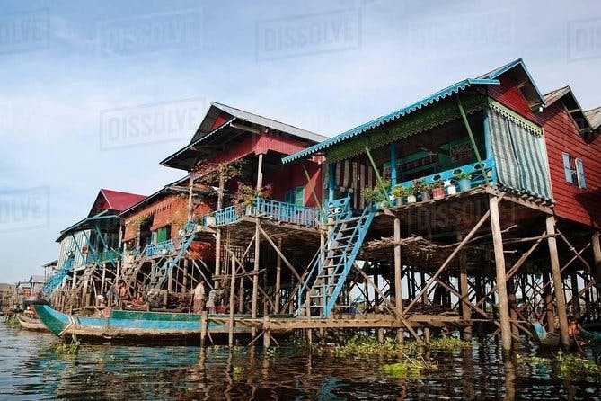 Imagen del tour: Tour al atardecer del pueblo flotante Kampong Phluk en el Tonle Sap