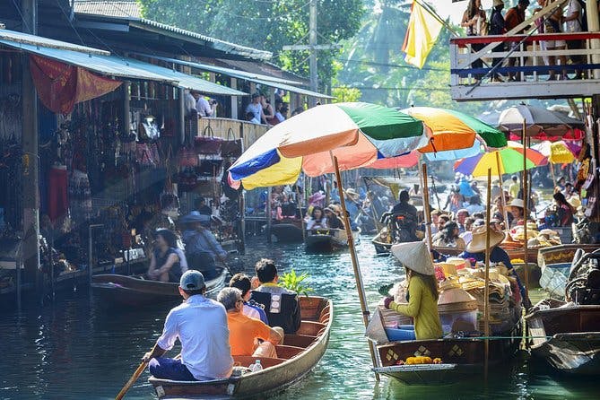 Imagen del tour: Excursión a los mercados flotantes y el puente sobre el río Kwai desde Bangkok