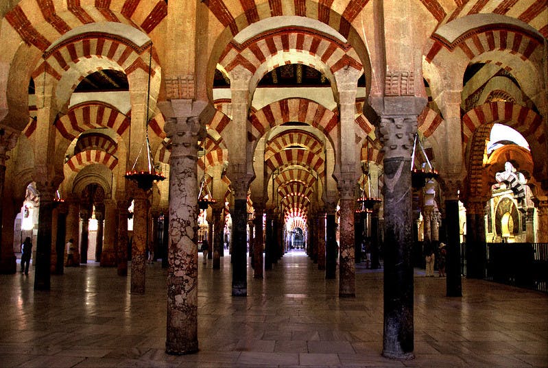 Columnas de la Mezquita de Córdoba.