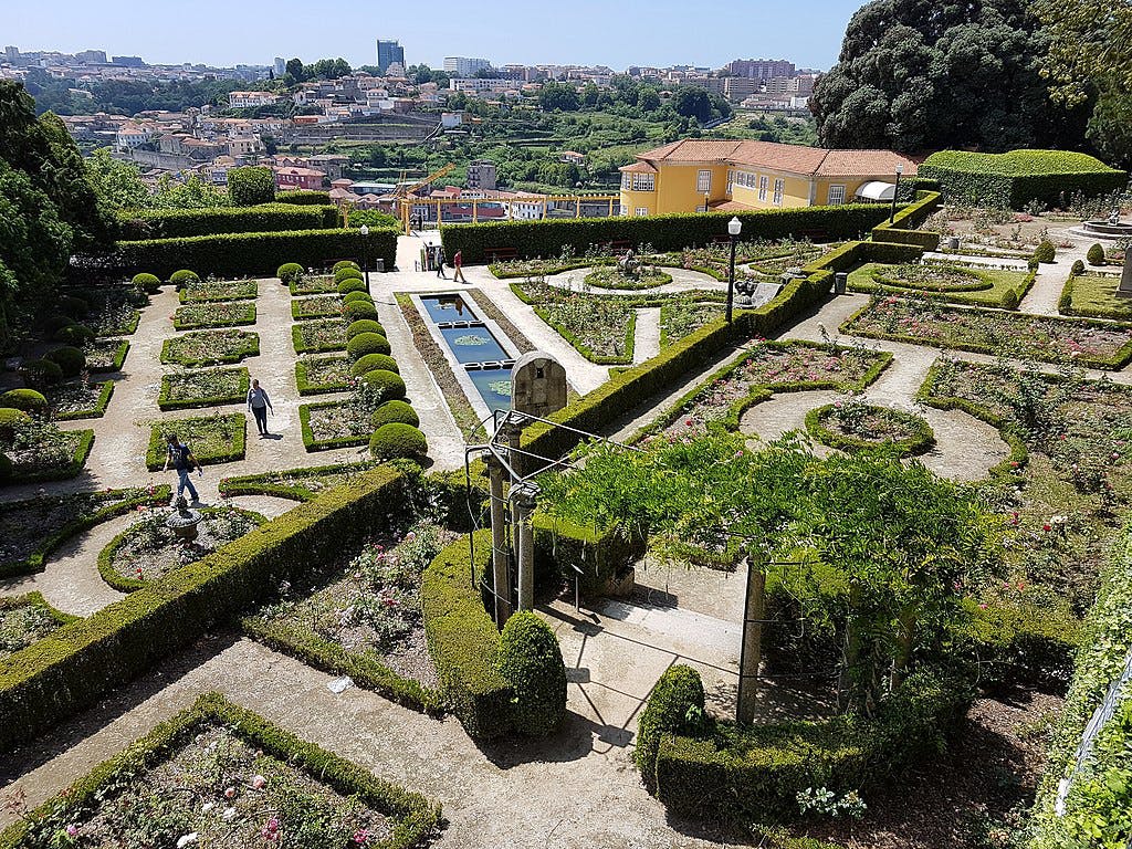 Jardines del Palacio de Cristal de Oporto.