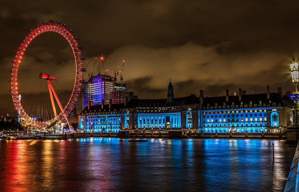 London Eye de noche