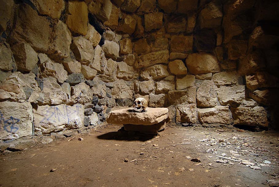 Recreación de una celda en el Museo de la Inquisición de Carcasona.