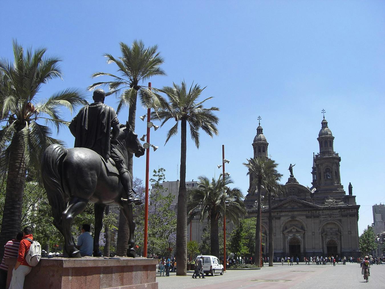Plaza de Armas de Santiago de Chile.