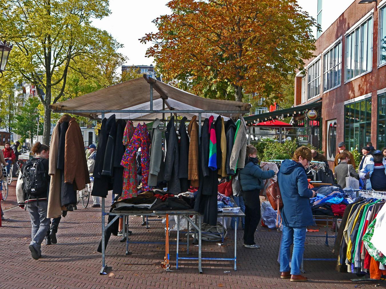 Una parada del Mercado de Waterlooplein
