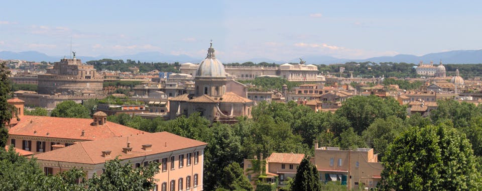Vistas de Roma desde el Janículo.