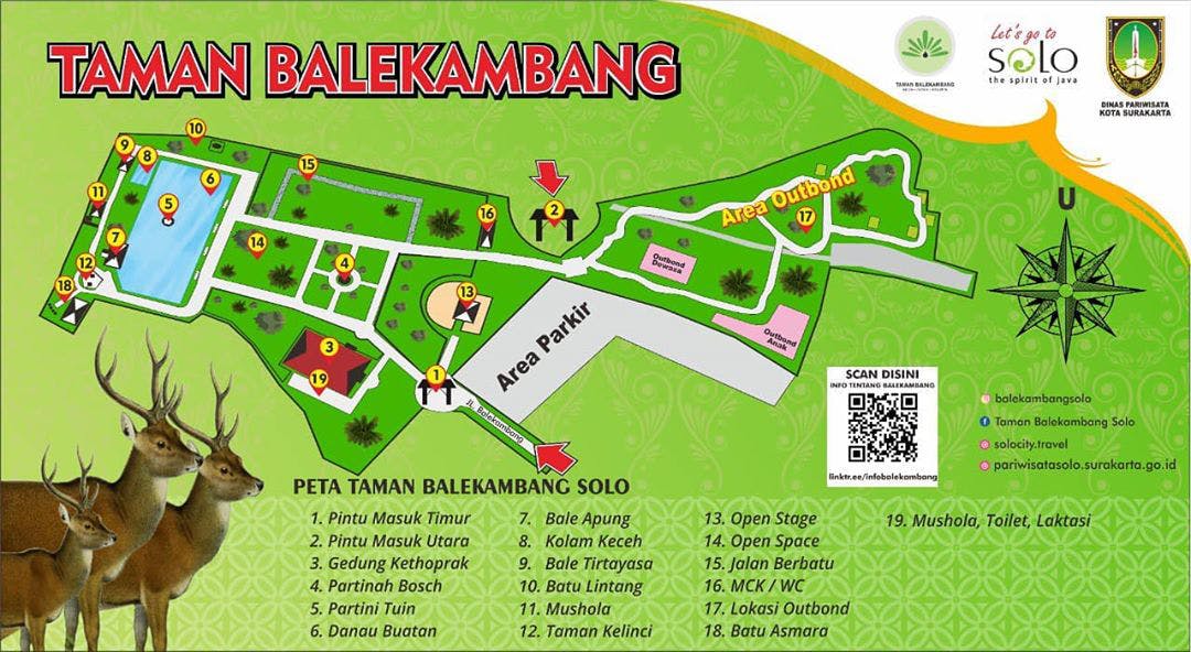 Mapa de Balekambang City Park