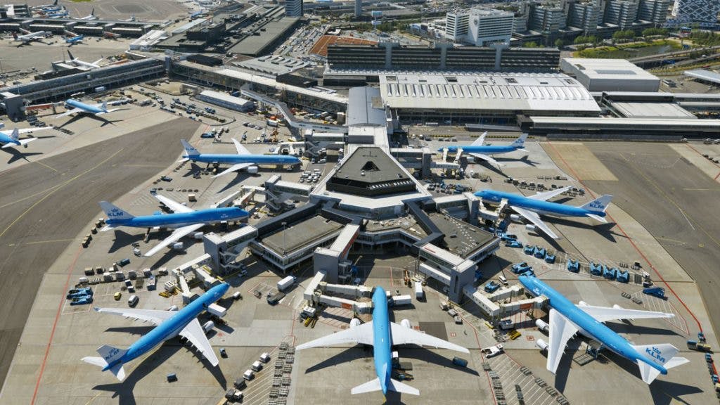 Vista aérea del Aeropuerto de Schiphol