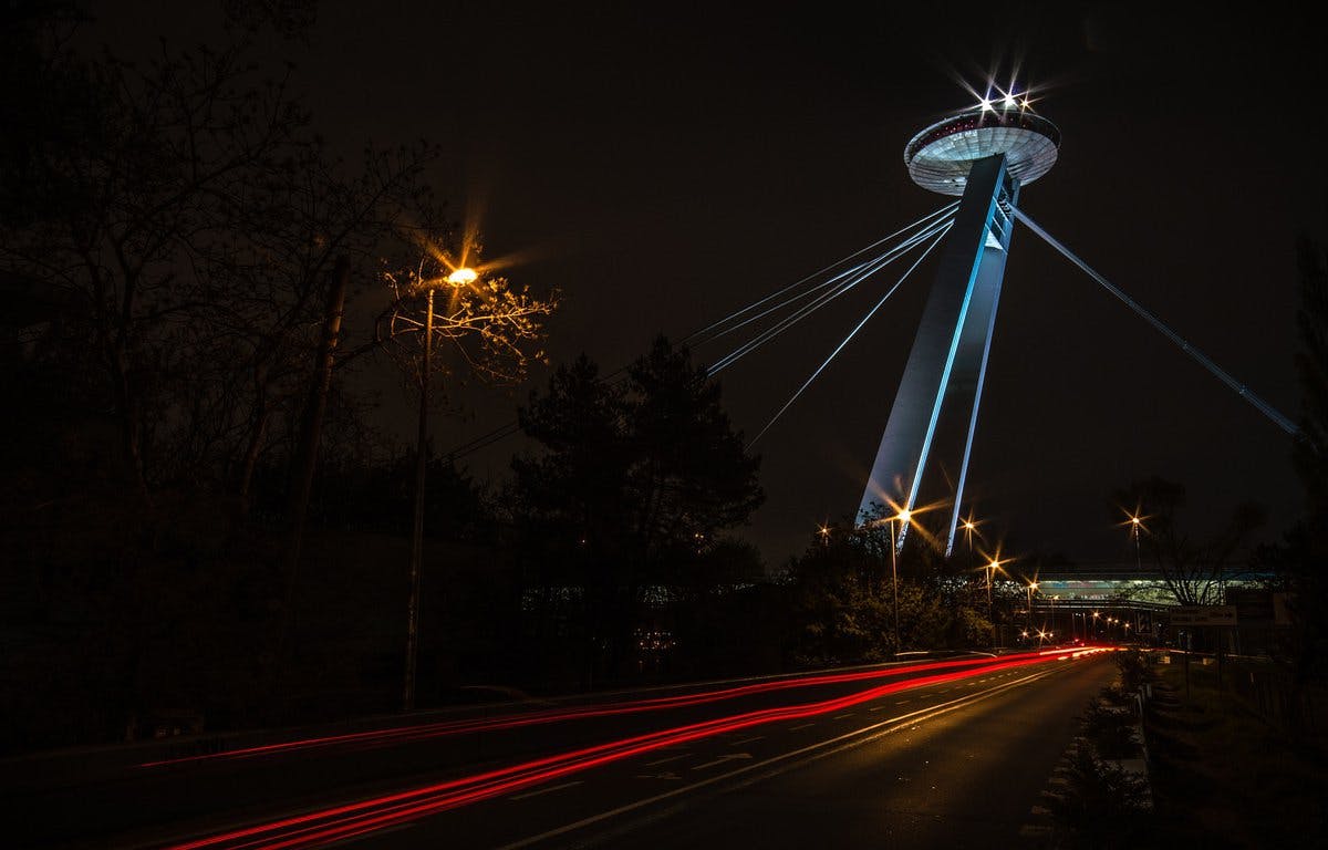 Torre UFO en Bratislava.